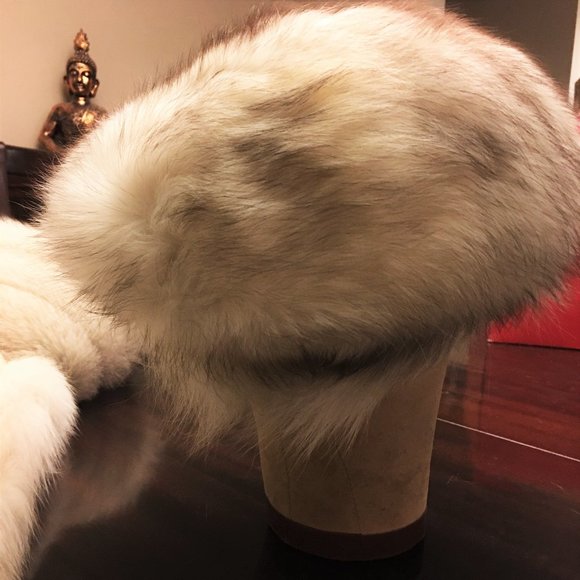 SWITZERS Silver Fox Coat AND Matching Hat VINTAGE - Picture 12 of 16